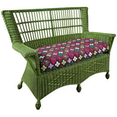 American 1940
s Wicker Settee