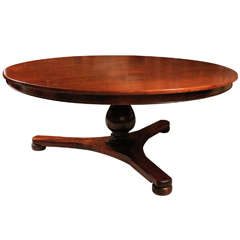 Large Round Regency Dining Room Table