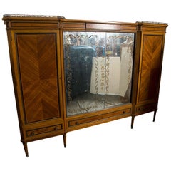 Mid Century Modern Bookcase, Wardrobe Cabinet or Armoire by Jansen
