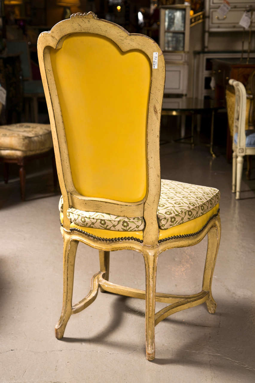 Set of 10 French Provincial Style Dining Chairs by Jansen 1
