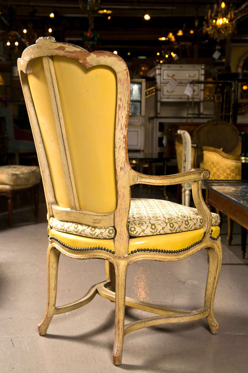 Set of 10 French Provincial Style Dining Chairs by Jansen 4