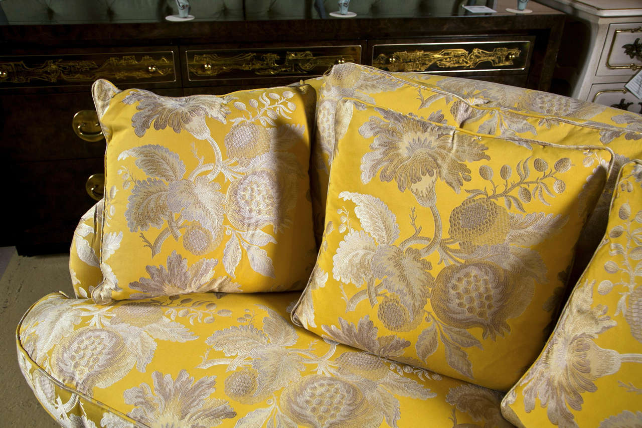 Kidneyshaped Upholstered Settee Loveseat at 1stDibs kidney shaped