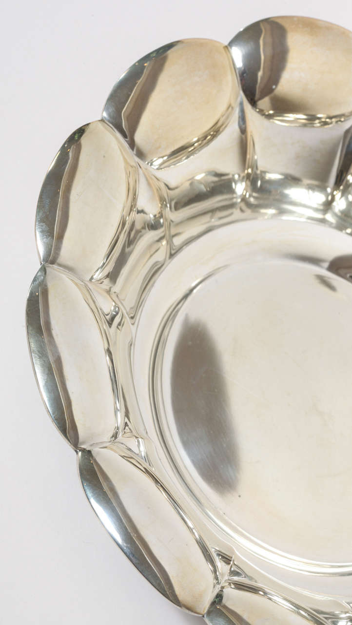 Swedish Art Deco Silver Bowl In Excellent Condition In New York, NY