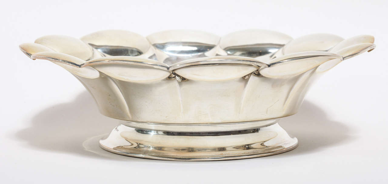 Mid-20th Century Swedish Art Deco Silver Bowl