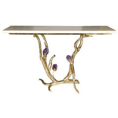 Console con ametista di Jacques Duval-Brasseur