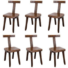 Set of Six Mid Century Teak Chairs by Olavi Hanninen for Miko Nupponen