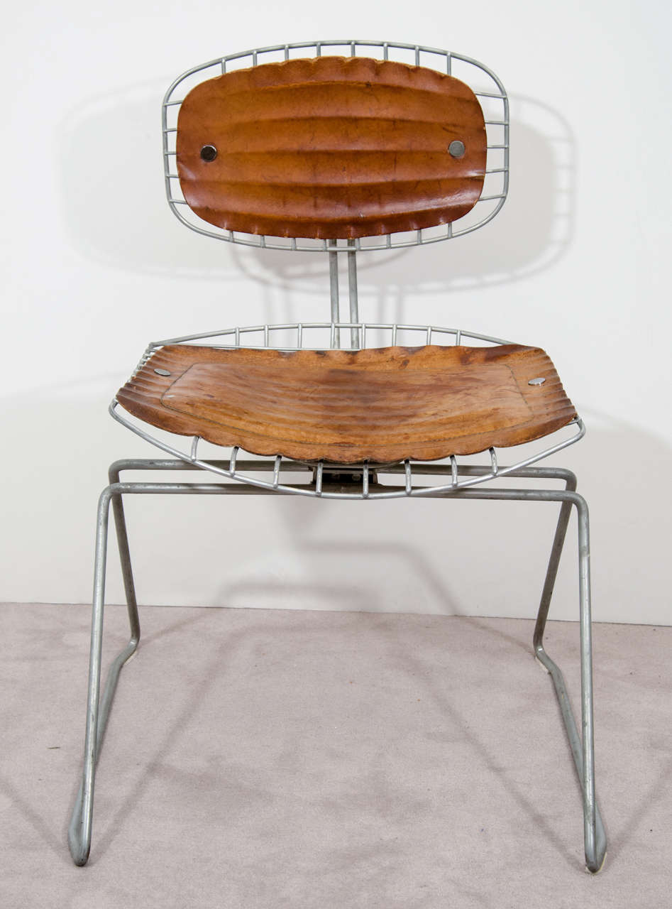 Set of Four Mid Century Pompidou Chairs by Michel Cadestin