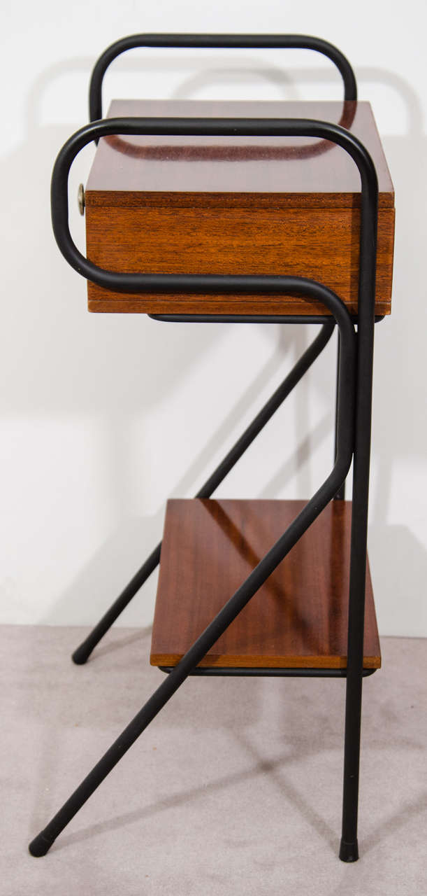 Mid-20th Century Pair of Nightstands Attributed to Jacques Hitier, France, 1950s