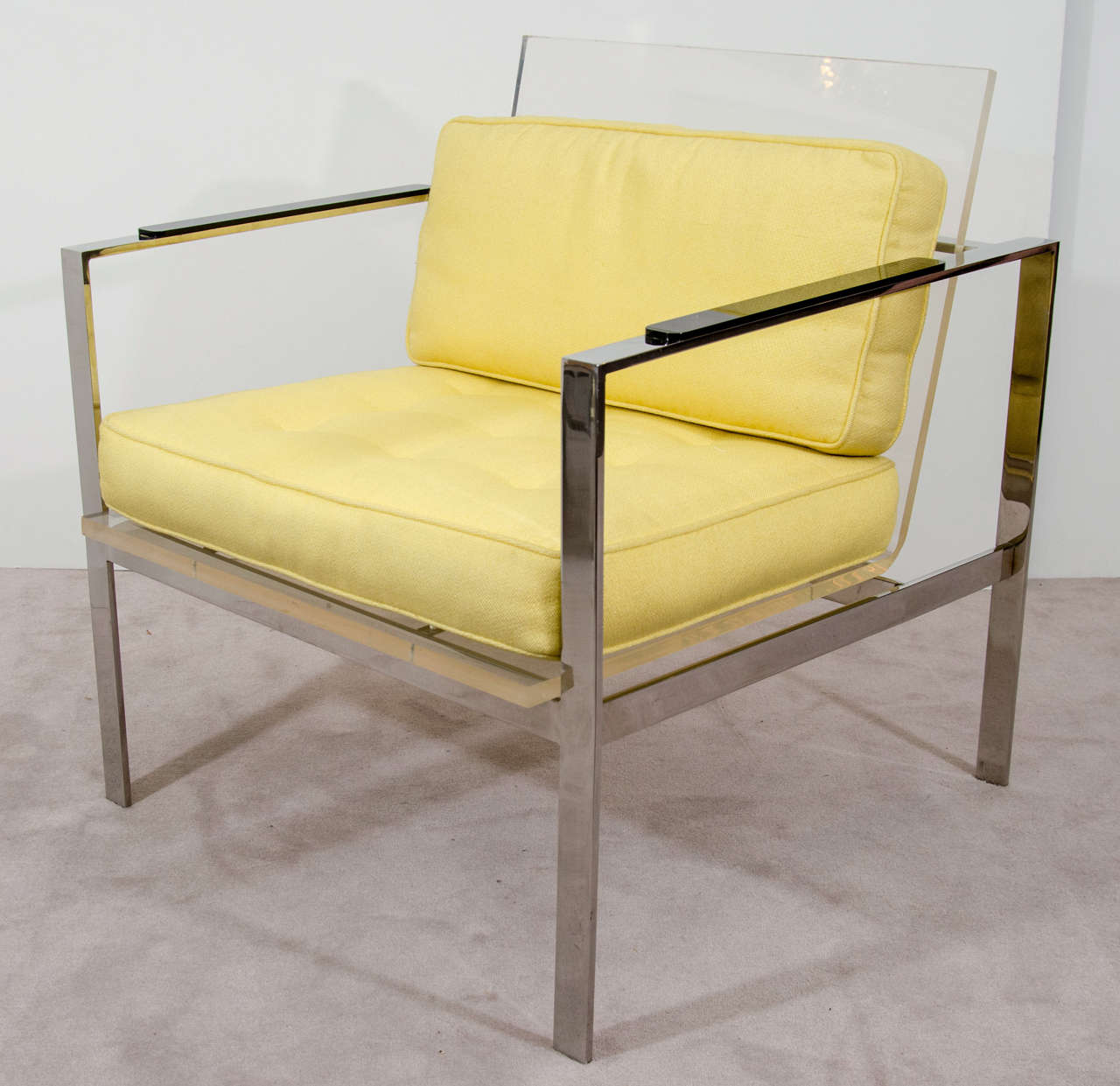 Spectacular Rare Pair of Lucite Modernist Chairs by Laverne