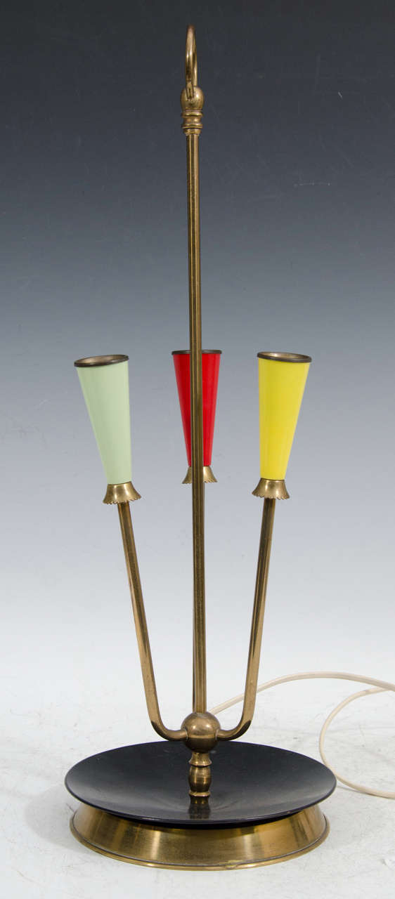20th Century Single Midcentury Italian Table Lamp, Italy, 1950s