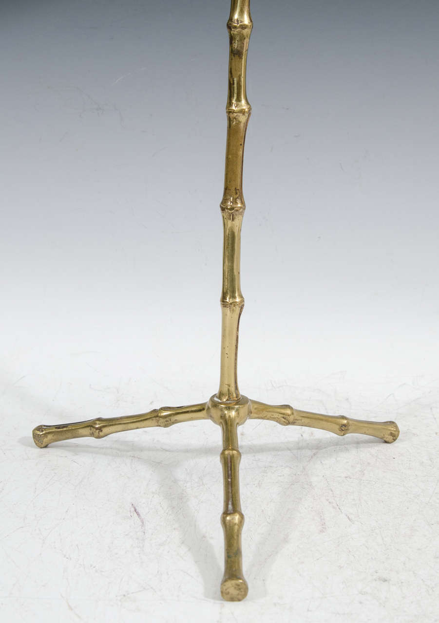 Mid-20th Century Mid-Century Brass Faux Bamboo Stand by Maison Bagues, France, 1960s