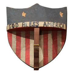 "God Bless America" Patriotic Piece of Folk Art 4