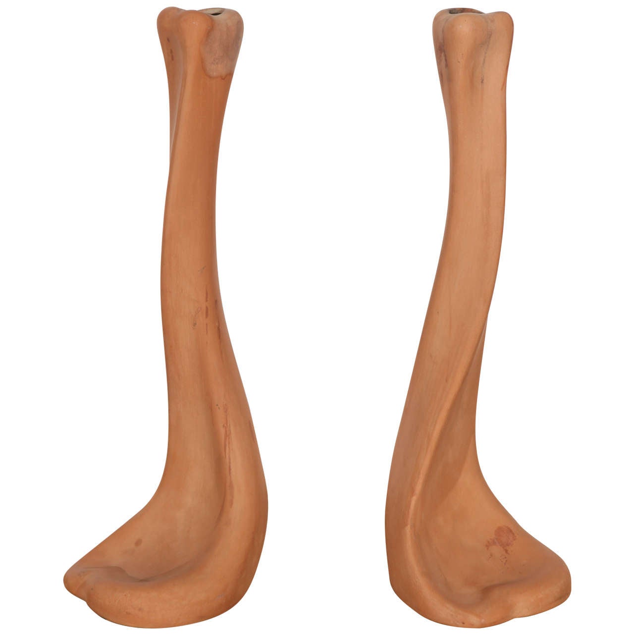 Elsa Peretti Tiffany Bone Candlesticks, 1970s For Sale at 1stDibs