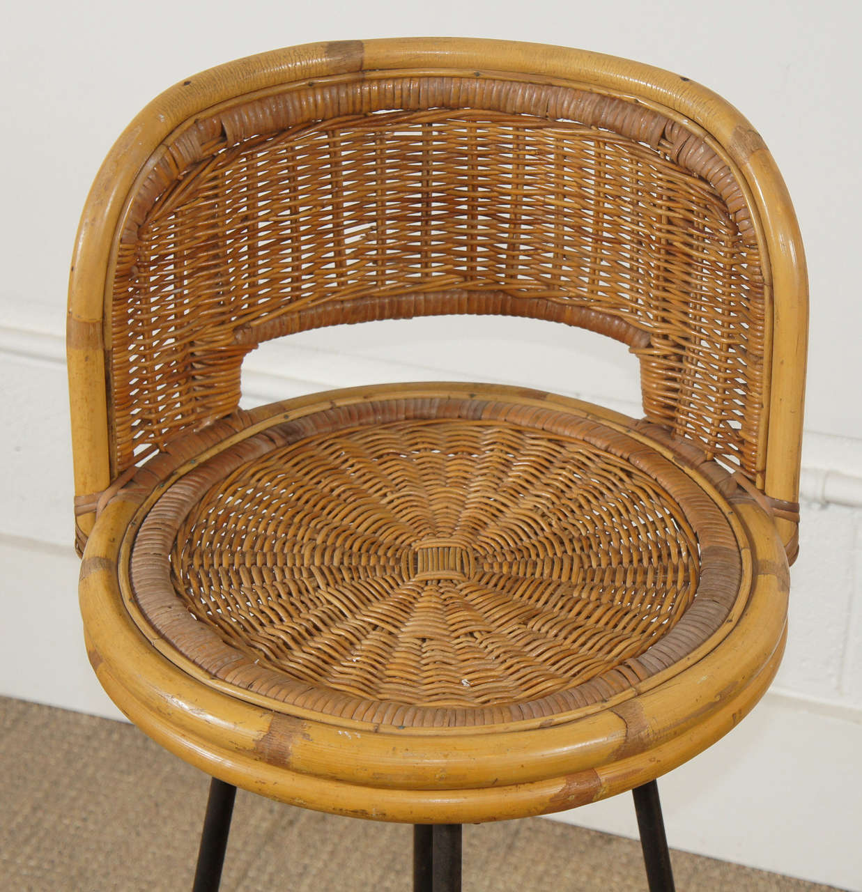 Charming Group of Rattan Barstools 1