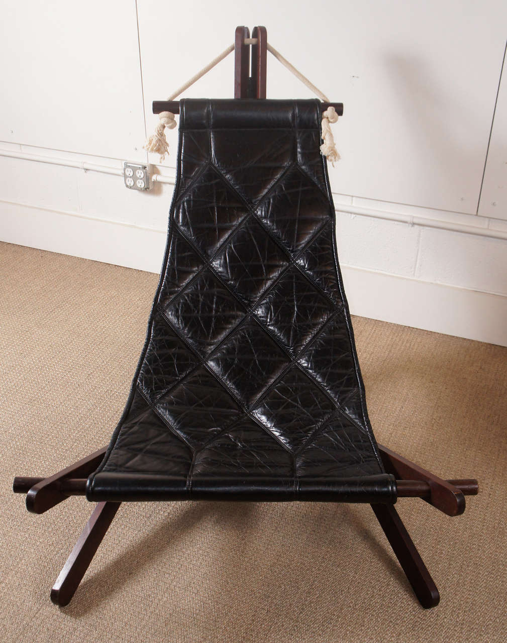 A Unique Lounge Chair with Ottoman at 1stDibs