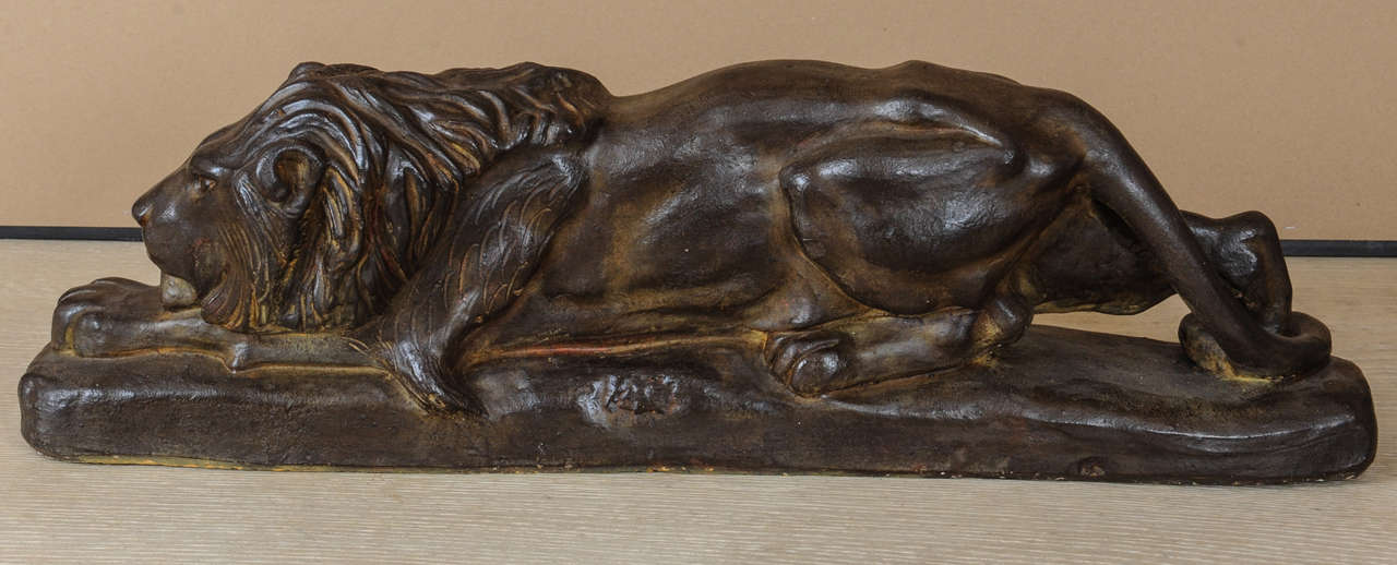 A Italian terracotta Lion For Sale 1