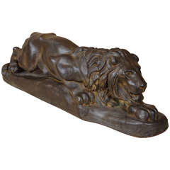 A Italian terracotta Lion