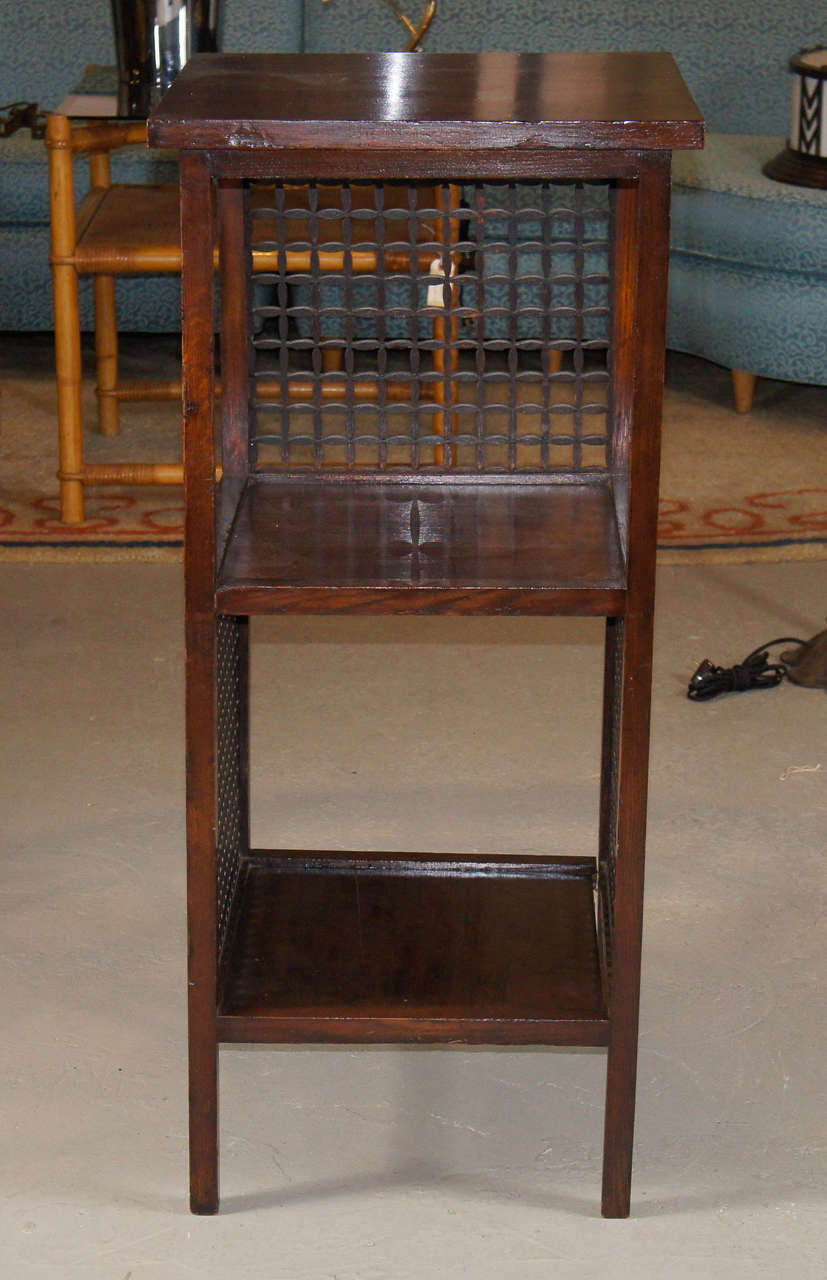 Edwardian Mahogany Square Stand For Sale