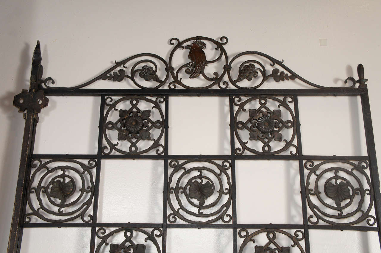 Renaissance Revival Renaissance Style Iron and Bronze Gate For Sale