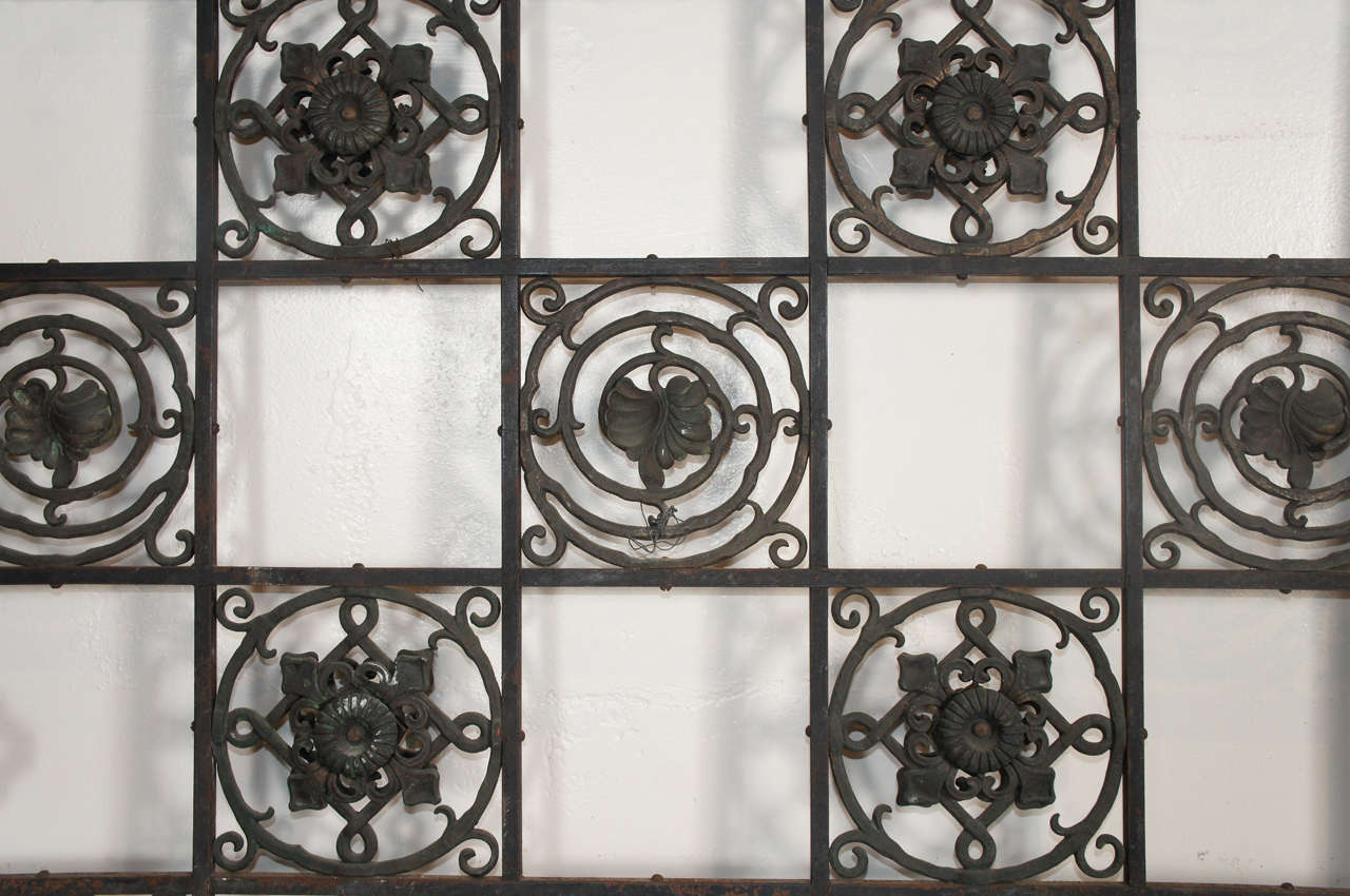Renaissance Style Iron and Bronze Gate For Sale 1