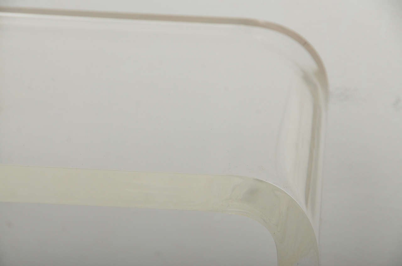 Mid-Century Modern Lucite Bench