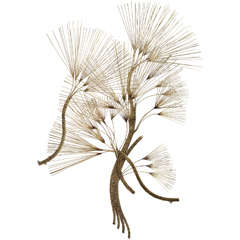 Bronze Botanical Wall Sculpture by Curtis Jere Bronze Botanical Wall Sculpture by Curtis Jere