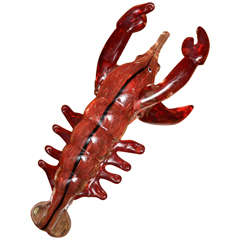 Murano Glass Lobster Sculpture