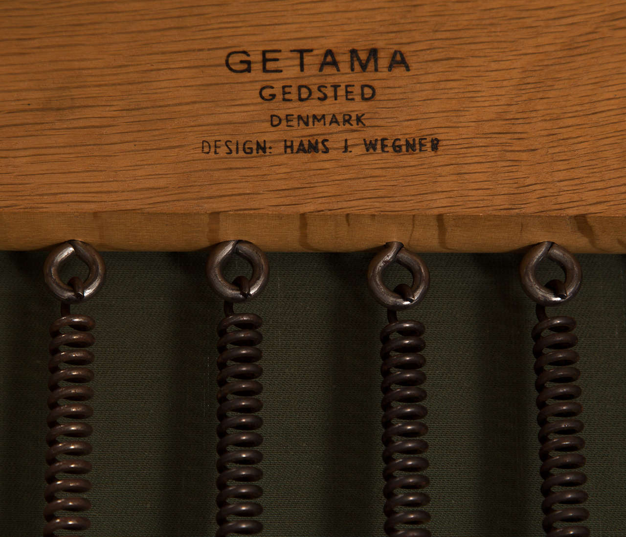 Solid Oak Hans J. Wegner Chaise Longue for Getama 1