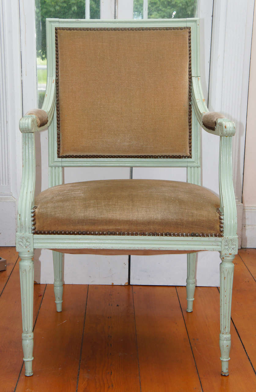 19th Century French Provincial Painted Chair