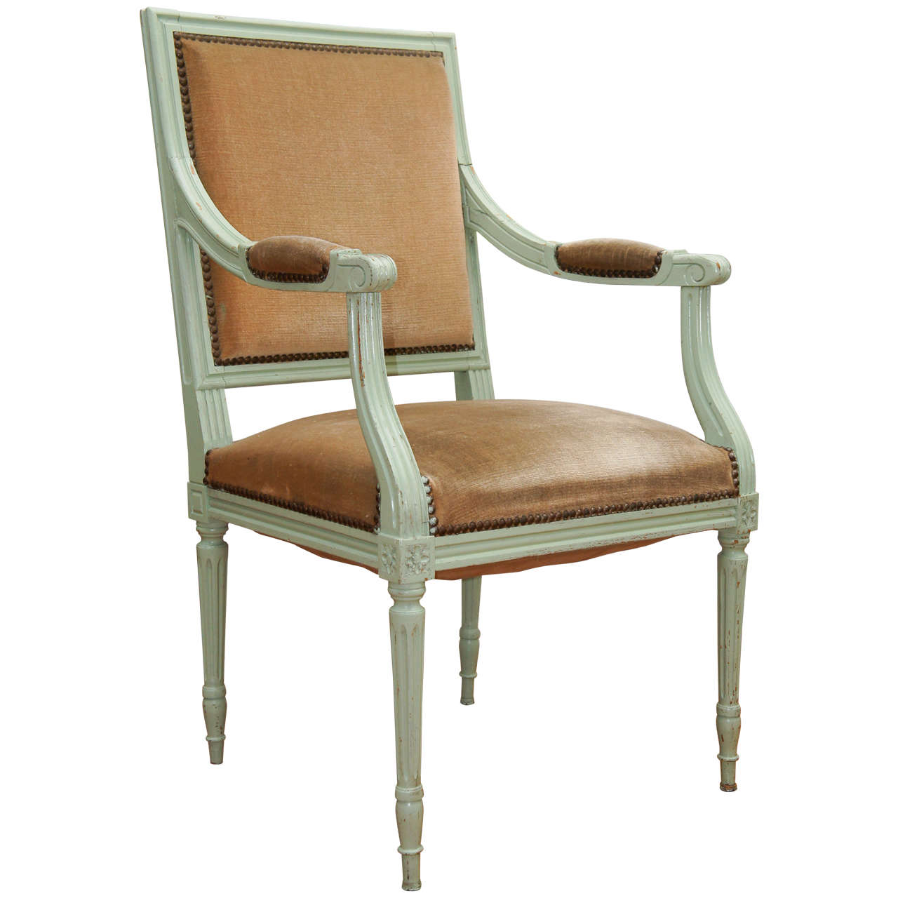 19th Century French Provincial Painted Chair For Sale at 1stDibs