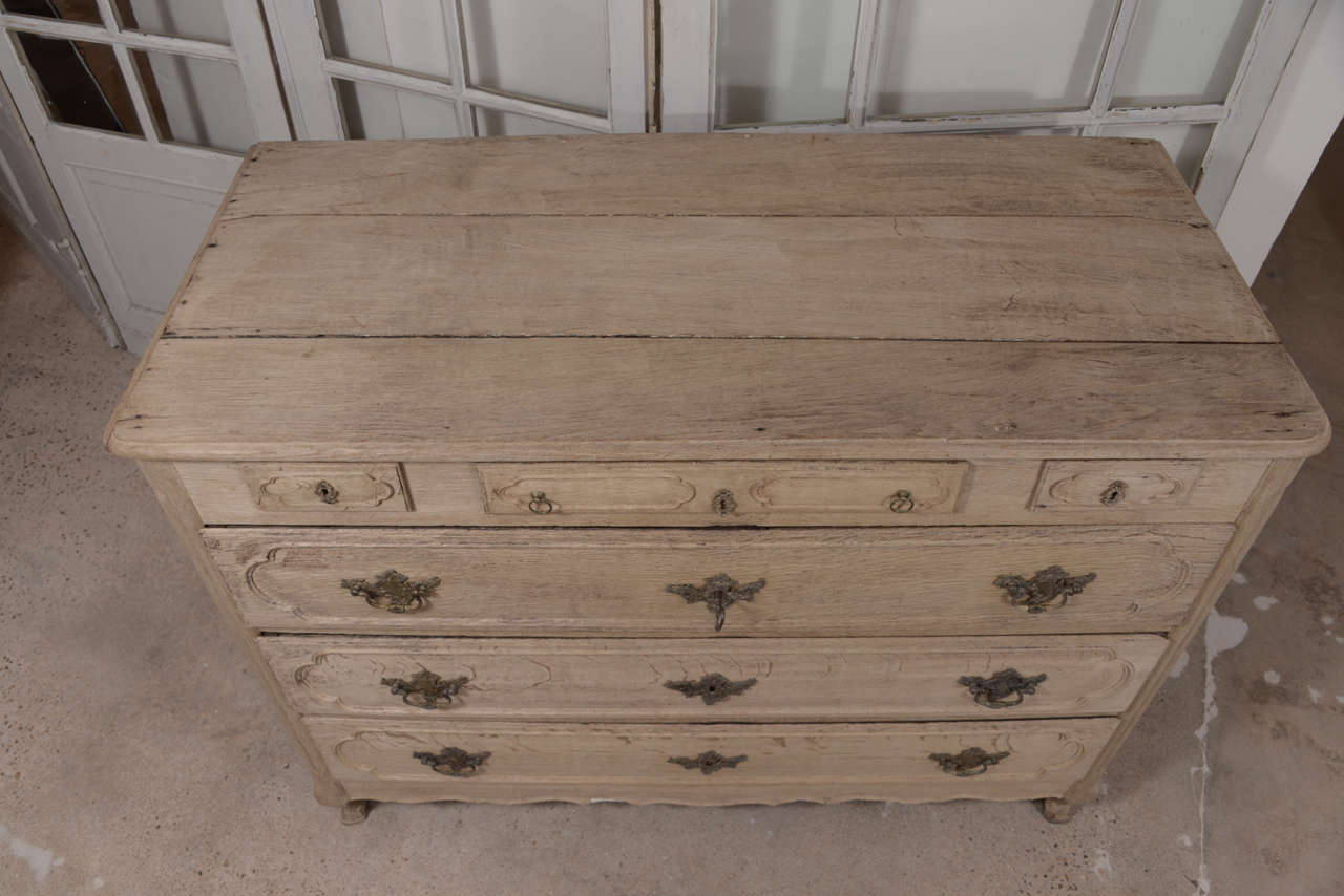 19th c. Scrubbed Oak Commode In Excellent Condition In Houston, TX