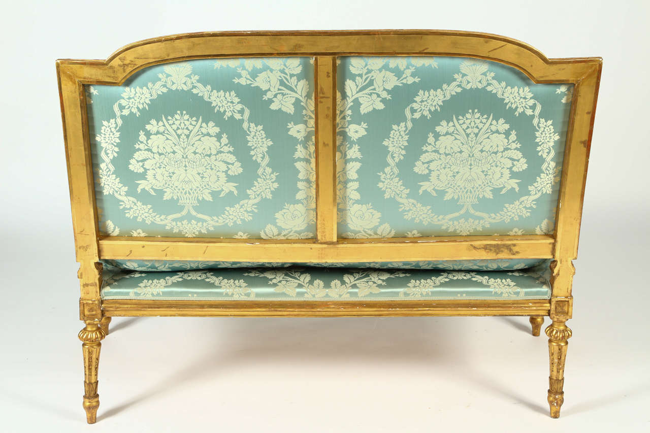 French Giltwood, Louis XVI Style Settee 2