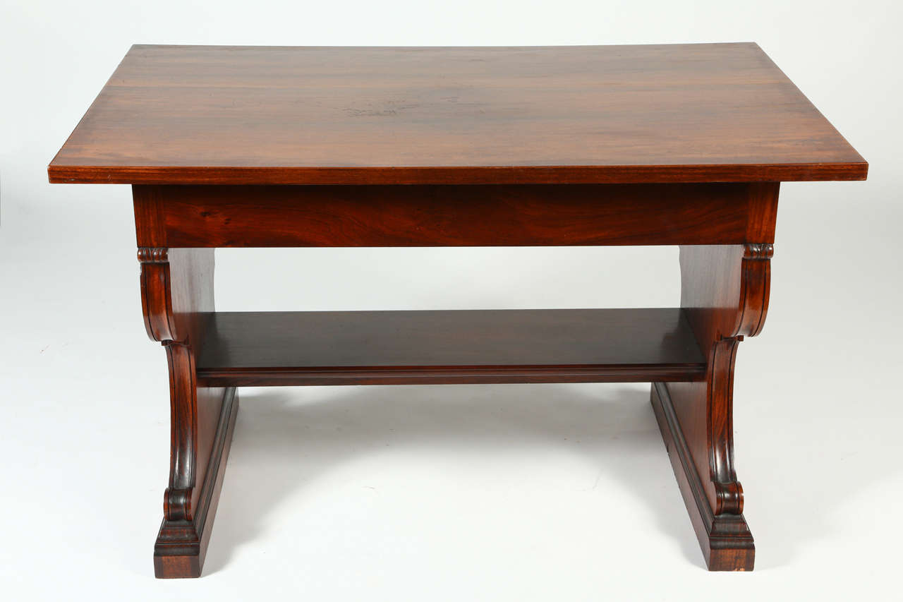 Regency Mahogany Center Table from the Estate of Doris Duke For Sale 4