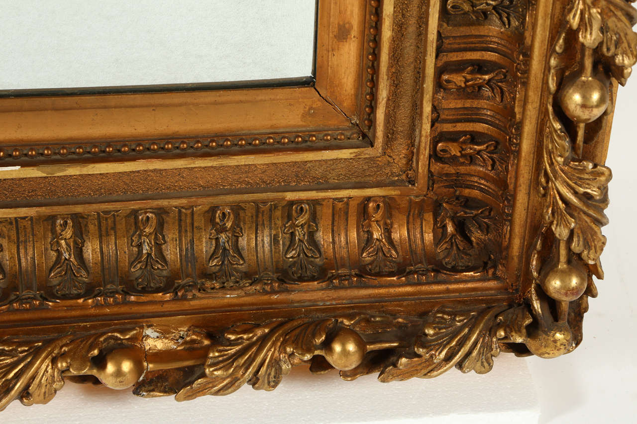 Large Giltwood Mirror In Excellent Condition In Los Angeles, CA