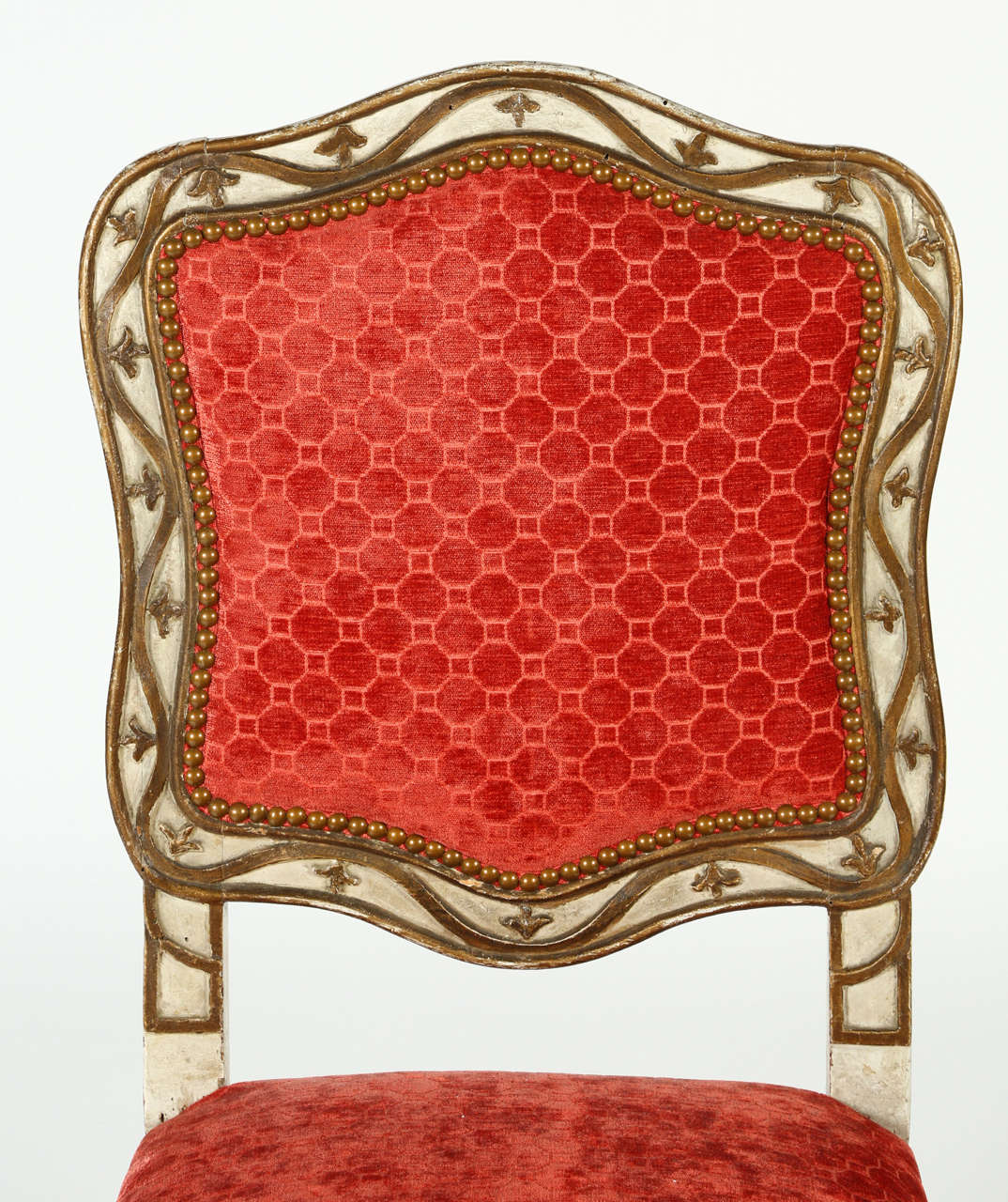 18th Century Louis XVIII Parcel-Gilt Upholstered Chair
