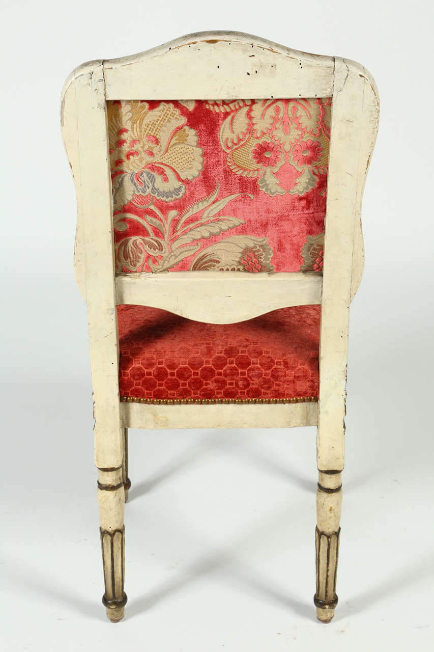Louis XVIII Parcel-Gilt Upholstered Chair 3