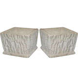 Stone Faux Bois Planters