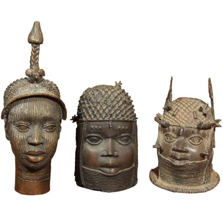 Bronze  Head  from  Benin,  Nigeria For Sale