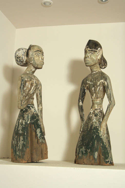 Pair of Wedding Effigy Figures