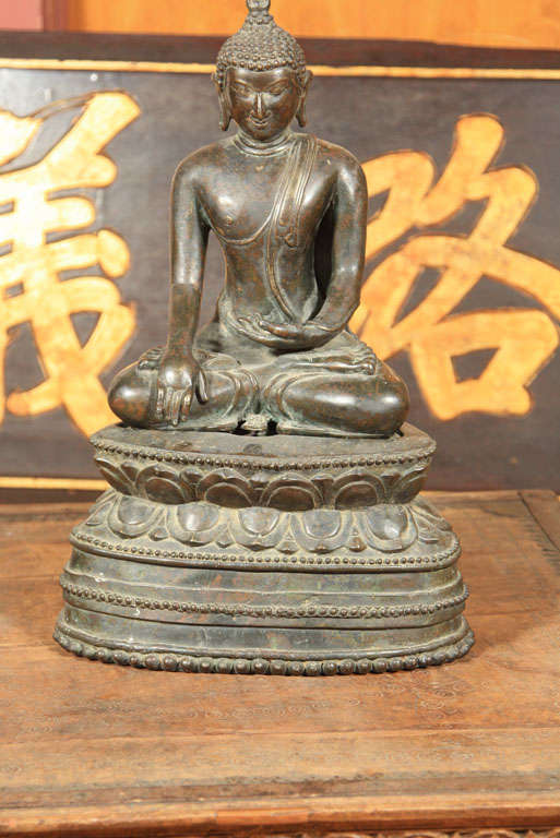 Burmese Bronze Pagan Style Buddha For Sale