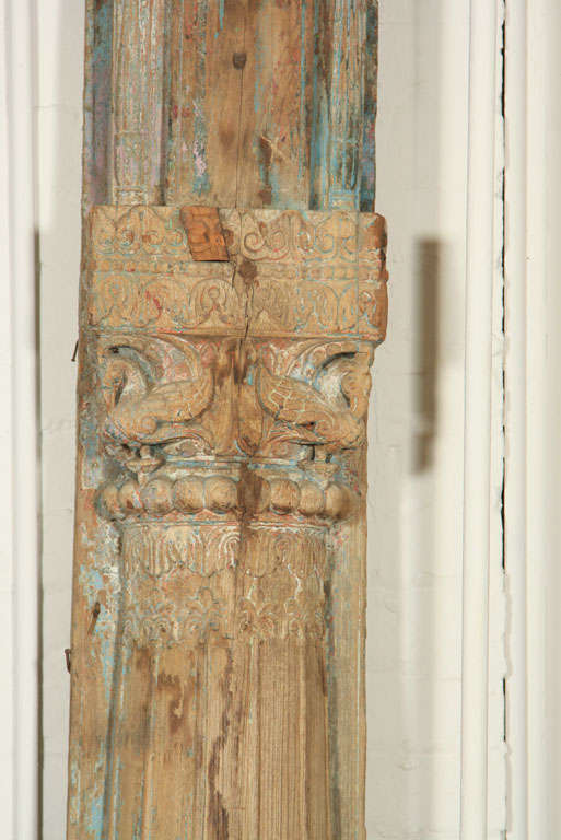 Half Pillar, Rajasthan India In Good Condition For Sale In Bedford, NY