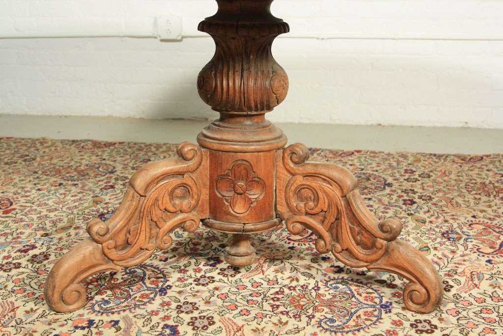 19th Century Round  Dining  Table  Meja  Bunder For Sale