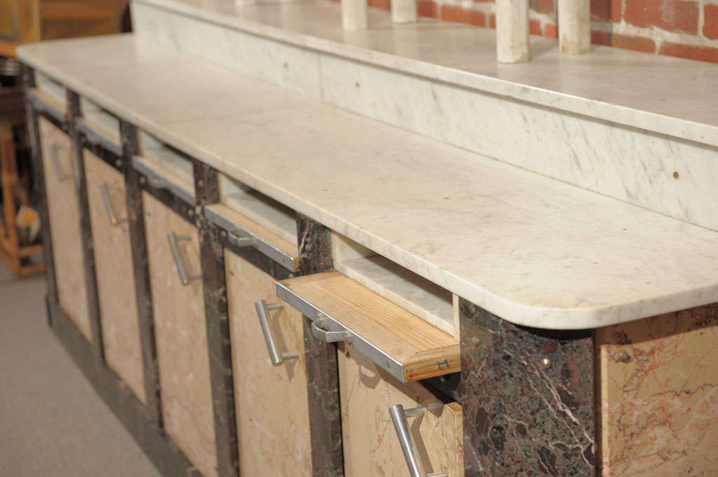 French Marble Butcher Counter In Good Condition In San Francisco, CA