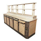 French Marble Butcher Counter