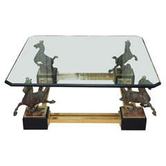 Bronze Coffee Table by Maison Charles