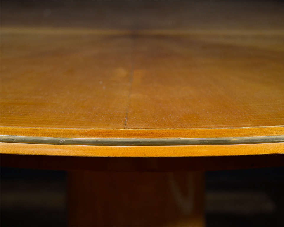 Jules Leleu, Sycamore Center Table, France, c. 1948 In Good Condition In New York, NY