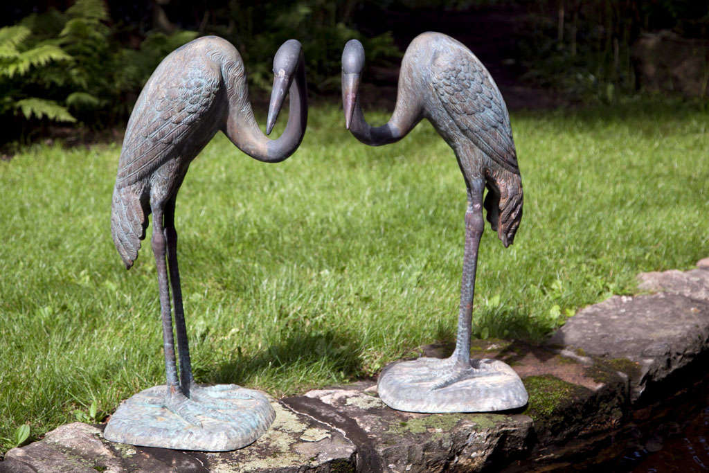 Bronze Delacorte Cranes