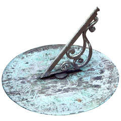 English Bronze Sundial Plate