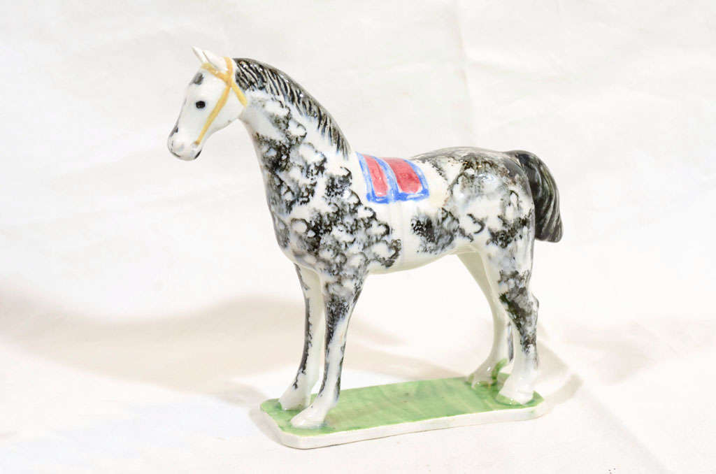 An English Creamware Horse