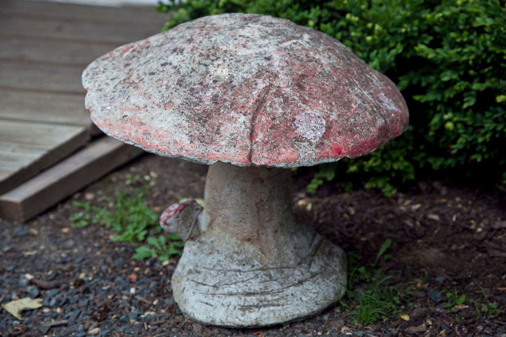 Whimsical English Cast Stone Toadstool 2